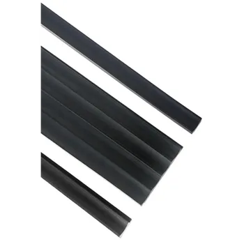 Stavební profil Lamelio Ukončovací profil na ONDA / Černá Pravá 2,7 m