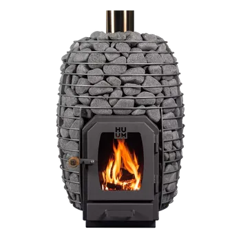 HUUM HUUM hive wood – 13kw a 17kw – elegantní saunové kamna na dřevo i s možností přikládání z jiné místnosti
