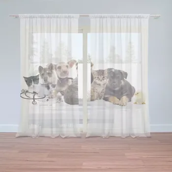 Záclona Záclony Mláďátka 2: 2 ks - 150x250 cm - Sablio