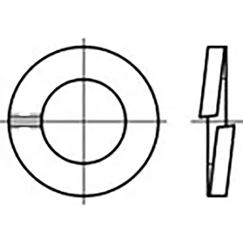 podložka TOOLCRAFT TO-6854109 pérová podložka vnitřní Ø: 3.5 mm DIN 127 pružinová ocel pozinkované 1000 ks