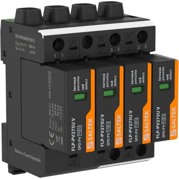 Přepěťová ochrana SALTEK Ochrana FLP-PV550 V/U S přepětí bleskových proudů a přepěti pro FVE systémy do 560V DC 25kA A06146