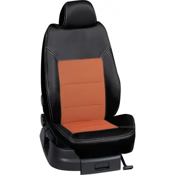 Potah sedadla Autopotahy Volkswagen CADDY / od r.2019->, 5 Míst, KOŽENKA > OR 0406 (OR 0406 / Černý koženkový bok)