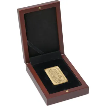 Dárková krabička Krabička na zlaté slitky 250 g vertikální hnědá