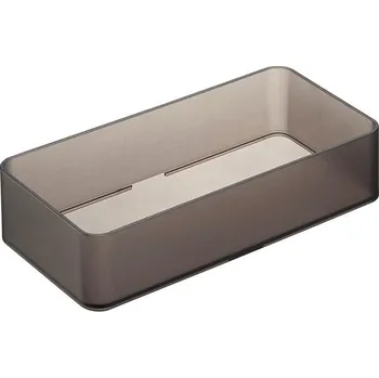 Úložný box Yamazaki Stohovatelné organizéry Tower 3643, vel. M/tmavé, 2 ks