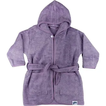 Kikko Dětský biobavlněný froté župan Organic 12-24 měs. Lavender Aura