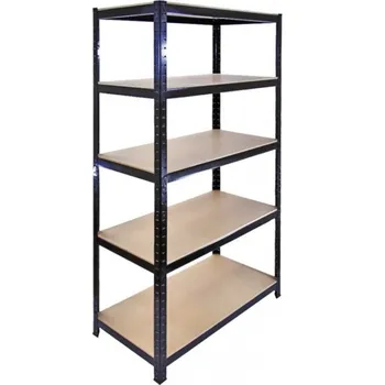 Dílenský regál FISTAR Lakovaný regál černý 100 x 30 x 200 cm 5 polic