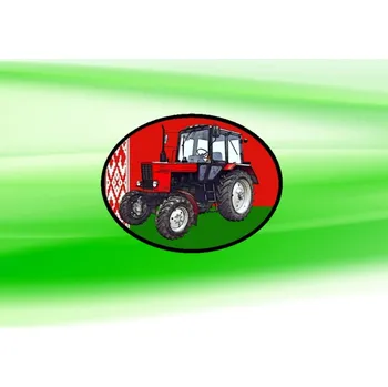 Nášivka nášivka s traktorem Belarus Ovál (nášivky traktory)