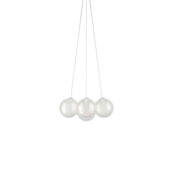 Lodes Random Cloud 7 ø28, závěsné svítidlo LED 7 x 5W 3000K, bílé sklo, průměr 76cm