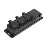 ORNO Prodlužovací trojzásuvka gumová HEAVY-DUTY 2p+Z IP44/16A