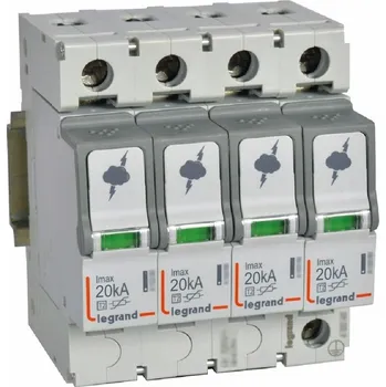 Přepěťová ochrana LEGRAND 412223 SVODIČ PŘEPĚTÍ 4P 20KA C 412223