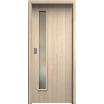 Interiérové dveře SAPELI ELEGANT KOMFORT M60 - CPL LAMINÁT - POSUVNÉ DVEŘE VČ. ZÁRUBNĚ - Jasan Průchozí šířka (cm): 80, Průchozí výška (cm): 197, Typ skla: Satináto bílé