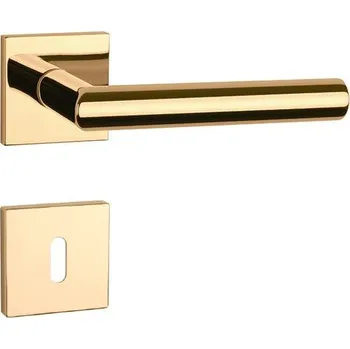 Dveřní kování AT - ARABIS - HR 7S rozety BB, klika/klika OLV PVD - Mosaz leštěná lakovaná PVD