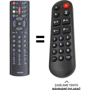 OVP RC5840 náhradní dálkový ovladač pro seniory.