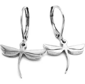 Náušnice Steel Jewelry Náušnice vážky z chirurgické oceli NS230921 dárkové balení zdarma