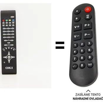 Dálkový ovladač OKI SEG VESTEL FINLUX, Hyundai LCD - SF130 náhradní dálkový ovladač pro seniory