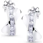 Cutie Jewellery Nadčasové půlkruhové náušnice z bílého zlata Z5023-30-10-X-2 + 2 měsíce na vrácení zboží