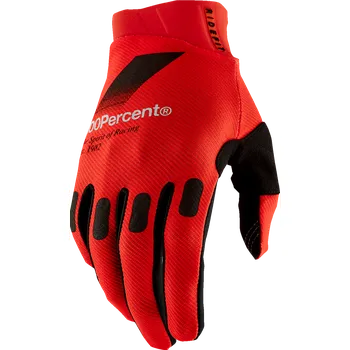 Moto oblečení A Motokrosové, BMX, MX, MTB rukavice 100% RIDEFIT RED červené velikost L (lehké rukavice s jednovrstvou dlaní)