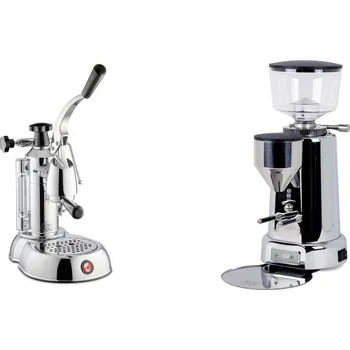 Příprava kávy La Pavoni Stradivari Lusso + ECM V-Titan 64