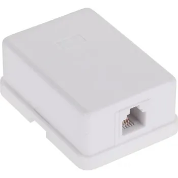 Elektrická zásuvka Telefonní zásuvka 6P6C na omítku