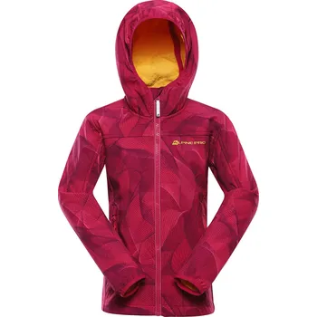 Dětská móda Alpine Pro Hooro Dětská softshellová bunda KJCB296 cabaret 116-122