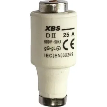 pojistka Pojistka patronová keramická DII 25A gG/gL pomalá