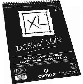 Skicák Canson XL Dessin Noir (150g/m2, 20 archů) A5