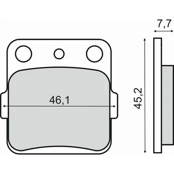 Brzdová destička Brzdové destičky RMS 225102850 organické