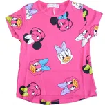 Dívčí tričko kr.r. Kugo HS9285, tmavě růžové