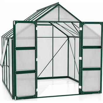 Skleník Zahradní skleník VITAVIA OLYMP 11500, polykarbonát 6 mm, zelený Varianta: VITAVIA OLYMP 11500 PC 6 mm zelený LG3805
