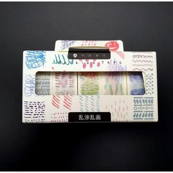 Lepicí páska Moking Travel Washi páska - sada 5 pásek 1,5 cm x 3 m