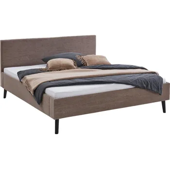 Postel Hnědá manšestrová dvoulůžková postel Meise Möbel Avola 140 x 200 cm