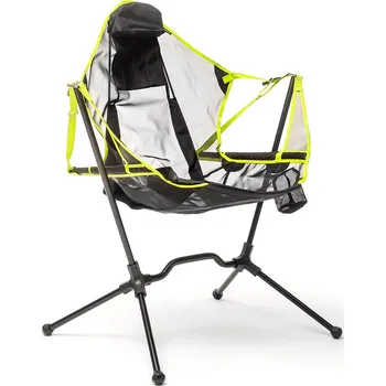 kempingová židle InnovaGoods Kamprock černá/zelená
