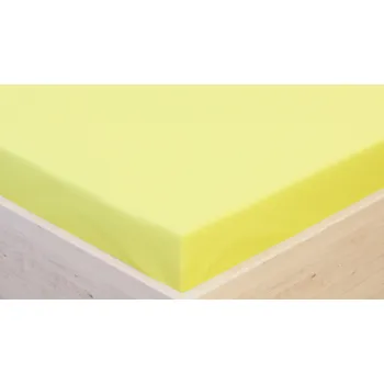 Prostěradlo Tegatex Prostěradlo Jersey s elastanem sv. žlutá Velikost: 90*200 cm