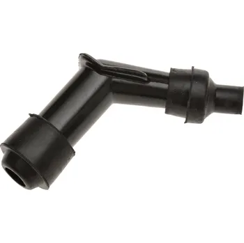 Elektroinstalace pro motocykl koncovka zapalovacího kabelu 45° (plastový plášť)