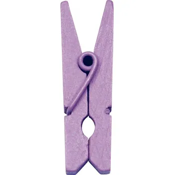 Svatební dekorace Svatba-eshop Dekorační kolíček fialový lila 12 ks - Dřevěné kolíčky k dekoraci