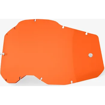 Motocyklové brýle plexi Racecraft 2/Accuri 2/Strata 2, 100% - USA (oranžové, Anti-fog)