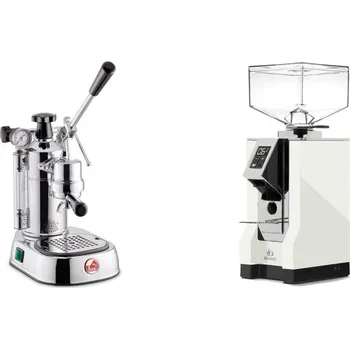 Kávovar La Pavoni Professional Lusso + Eureka Mignon Bravo, CR white