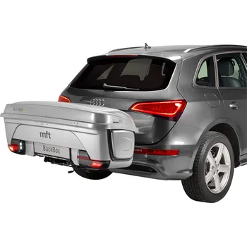 Box na tažné zařízení Box na tažné zařízení MFT BackBox stříbrný lesk + základna Backcarrier MFT1201+1500