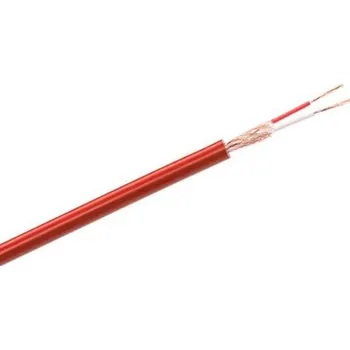 Kabel symetrický mikrofonní 6 mm červený (100m)