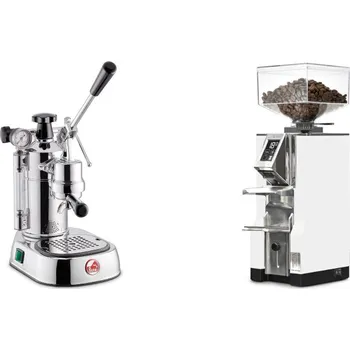 Kávovar La Pavoni Professional Lusso + Eureka Mignon Libra, CR white