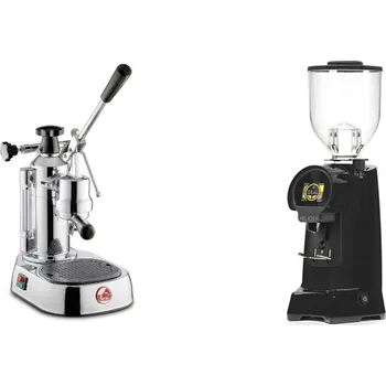Kávovar La Pavoni Europiccola Lusso + Eureka Helios 65, black