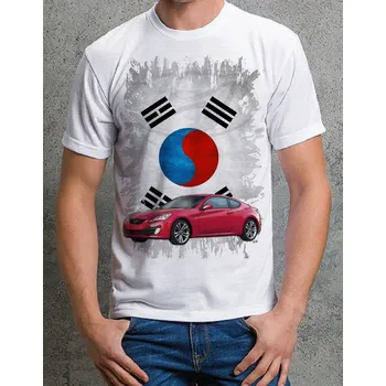 Pánské tričko tričko Hyundai Genesis Coupe XS (triko s osobním autem)