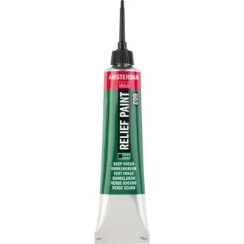 Speciální výtvarná barva Amsterdam reliefní barva v tubě 20 ml, 602 Deep Green