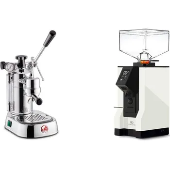 Kávovar La Pavoni Professional Lusso + Eureka Mignon Perfetto, BL white