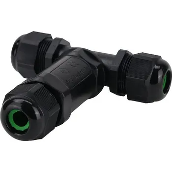 Tracon CST4-T Spojka kabelů s průchodkami odbočka T krytí IP68 (Tracon CST4-T)