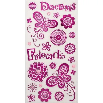 samolepka DP Craft Samolepky s ornamenty a kamínky Dreams, Friends