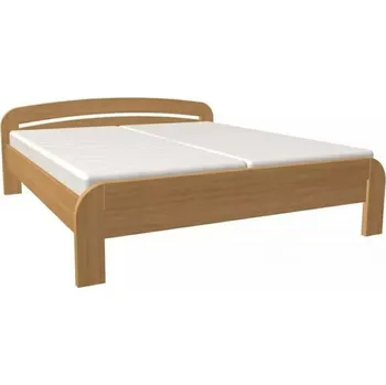 Postel Dřevěná postel Gabriela s rovným čelem 200x160 Buk Doprava ZDARMA.