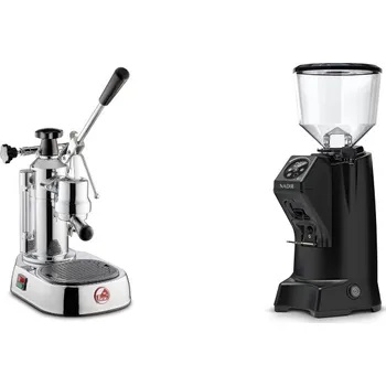 Kávovar La Pavoni Europiccola Lusso + Eureka Nadir 65 Touch, black