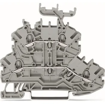 modulární přístroj a rozvaděč WAGO Svorka 2000-2232 dvoupatrová průchozé N/L šedá 2000-2232