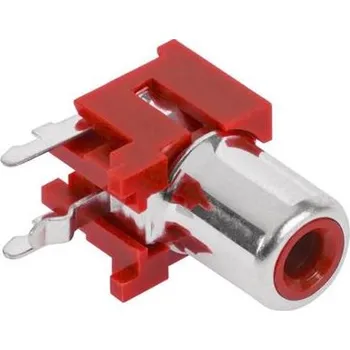 Elektrický konektor Konektor RCA zásuv. do DPS červená
